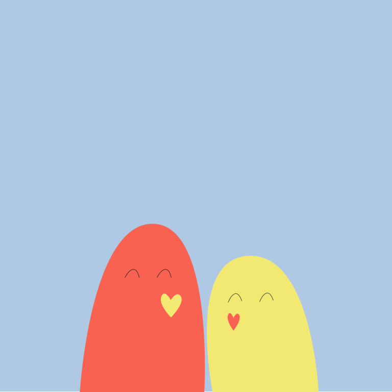 Kaksi graafista hahmoa lähekkäin