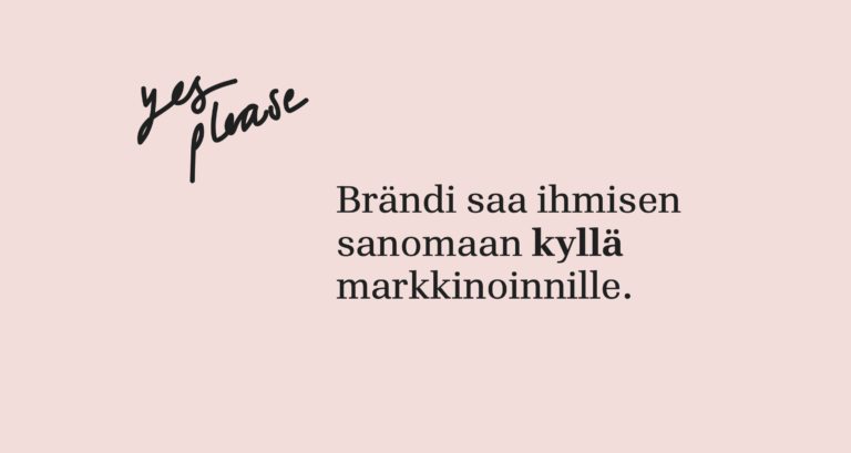 Kind artikkeli - Vahva brändi saa sanomaan kyllä markkinoinnille